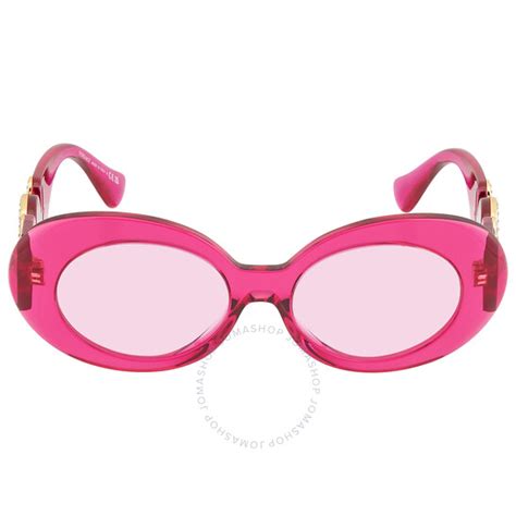 versace fuchsia oval ladies sunglasses.